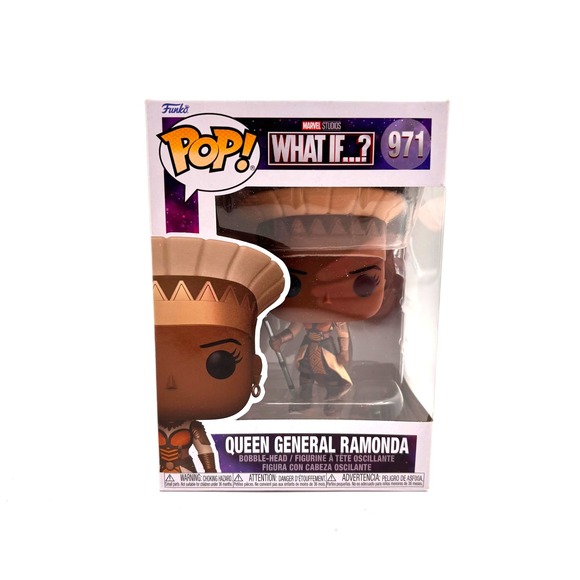 Funko Other - Funko Pop Marvel Studios What If Queen General Ramonda 971 Bobble Head Figure